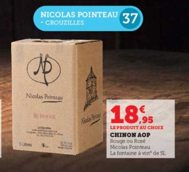 chinon aop rouge ou rosé nicolas pointeau