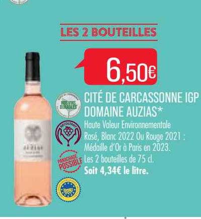 cité de carcassonne igp domaine auzias