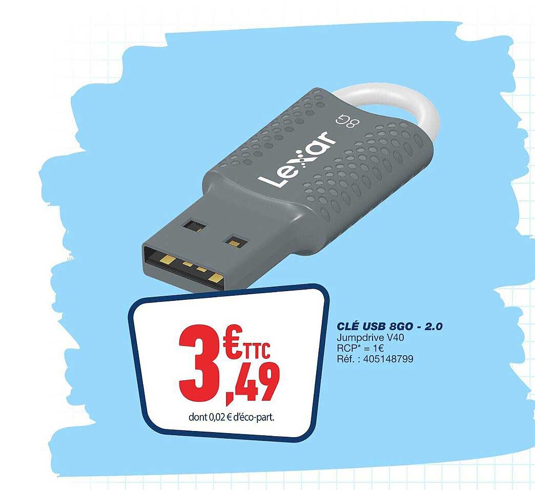 Clé Usb 8go - 2.0 Lexar