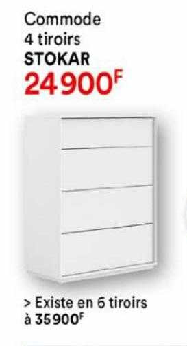 commode 4 tiroirs stokar