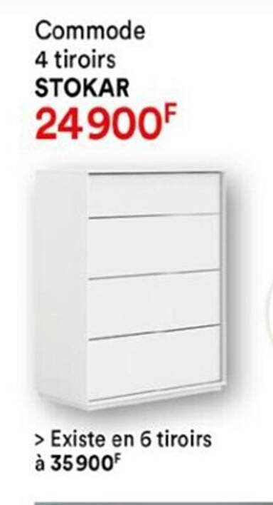 commode 4 tiroirs stokar