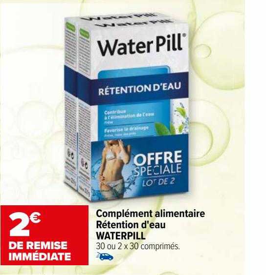 complément alimentaire rétention d'eau waterpill