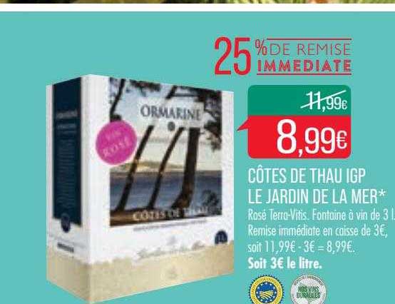 côtes de thau igp le jardin de la mer