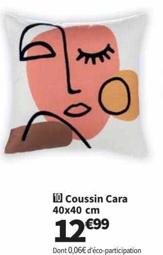coussin cara 40 x 40 cm