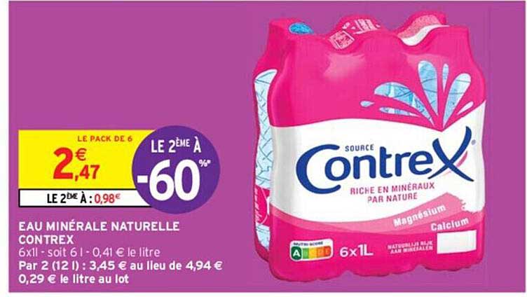 Eau Minérale Naturelle Contrex