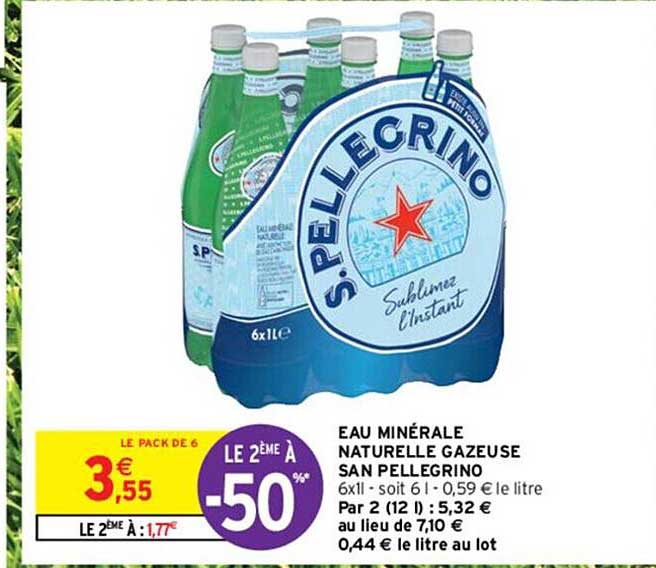 eau minérale naturelle gazeuse san pellegrino