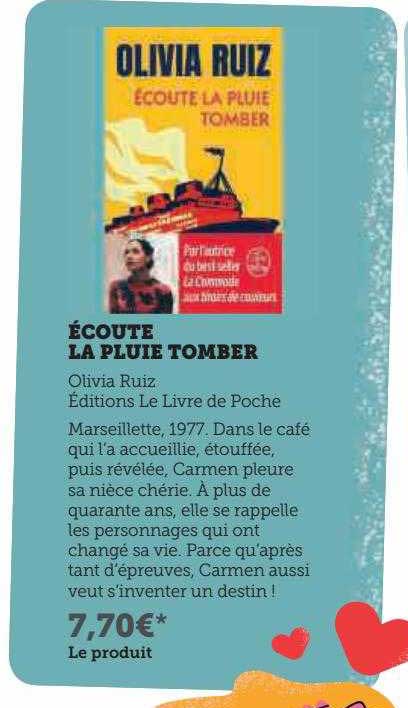 écoute la pluie tomber olivia ruiz