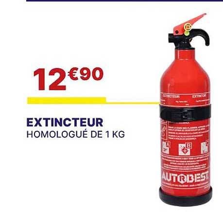 extincteur homologué de 1kg