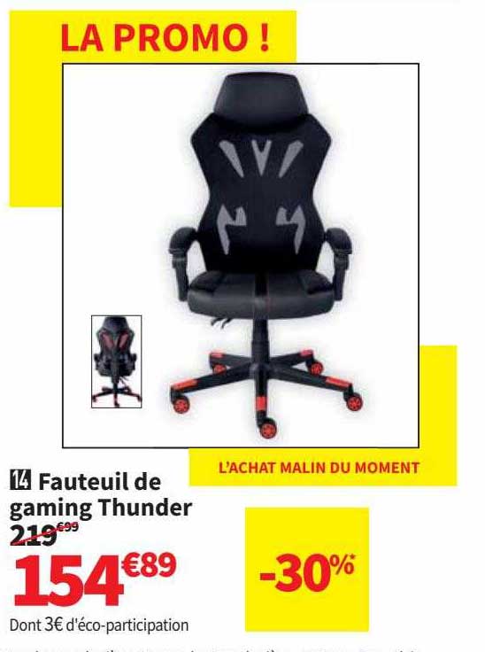 fauteuil de gaming thunder
