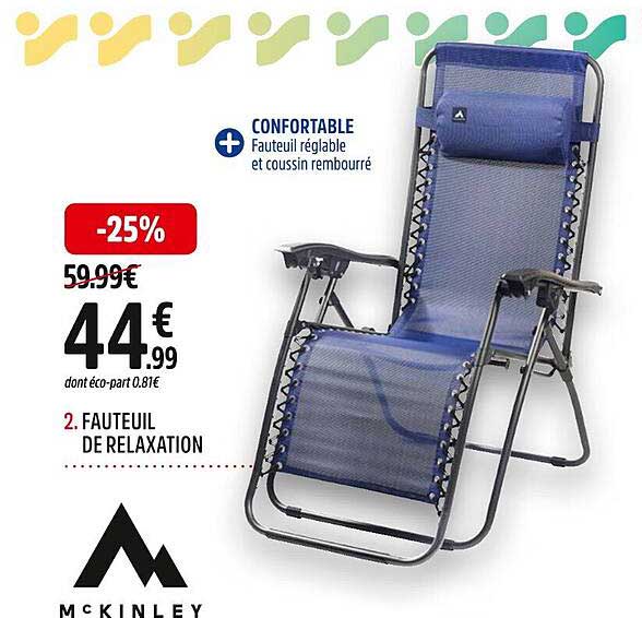 fauteuil de relaxation mc kinley