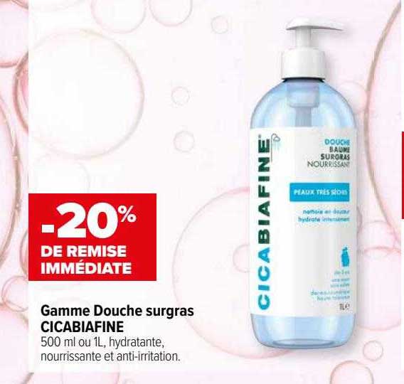 Gamme Douche Surgras Cicabiafine