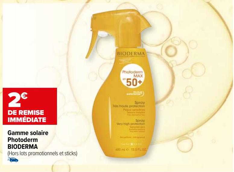 Gamme Solaire Photoderm Bioderma