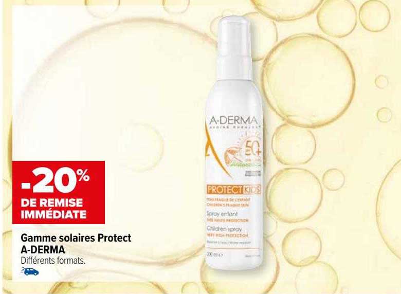 gamme solaires protect a-derma