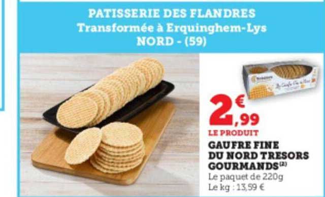 gaufre fine du nord trésors gourmands