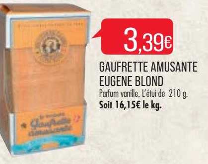 gaufrette amusante eugene blond