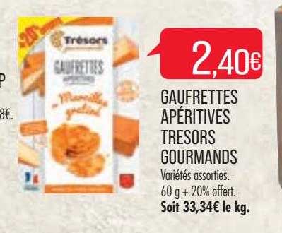 gaufrettes apéritives tresors gourmands