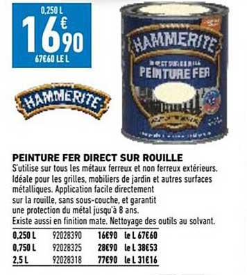Hammerite Peinture Fer Direct Sur Rouille