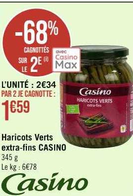 haricots verts extra-fins casino