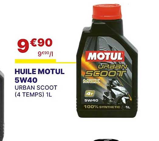huile motul 5w40 urban scoot