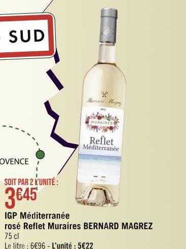 igp méditerranée rosé reflet muraires bernard magrez