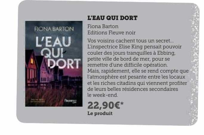 l'eau qui dort fiona barton