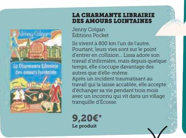 la charmante librairie des amours lointaines jenny colgan