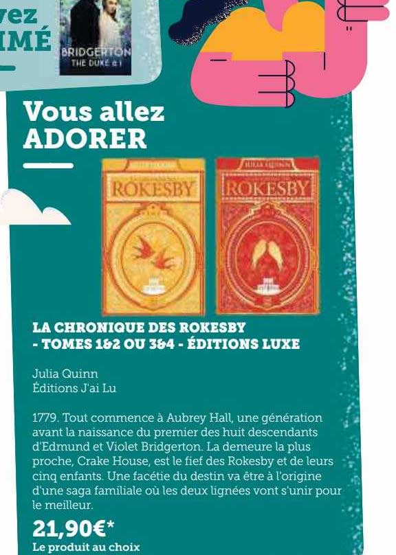 la chronique des rokesby - tome 1&2 ou 3&4 - éditions luxe julia quinn