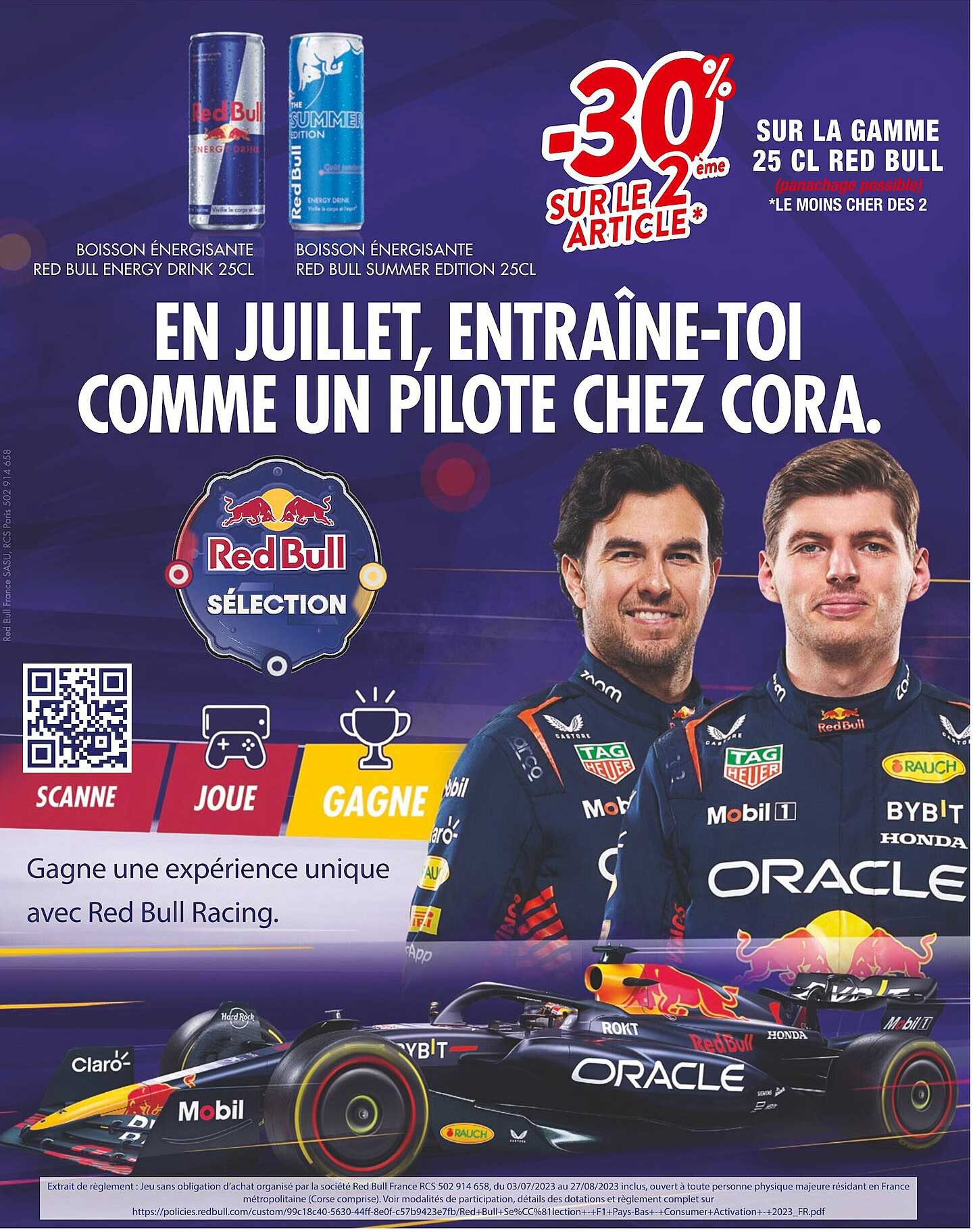 la gamme 25 cl red bull