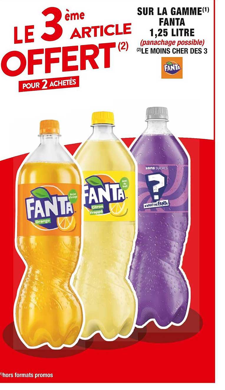 la gamme fanta 1,25 litre