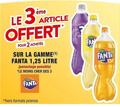 la gamme fanta 1,25 litre