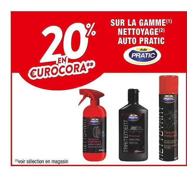 la gamme nettoyage auto pratic