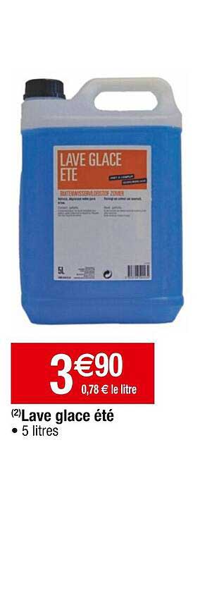 lave glace été