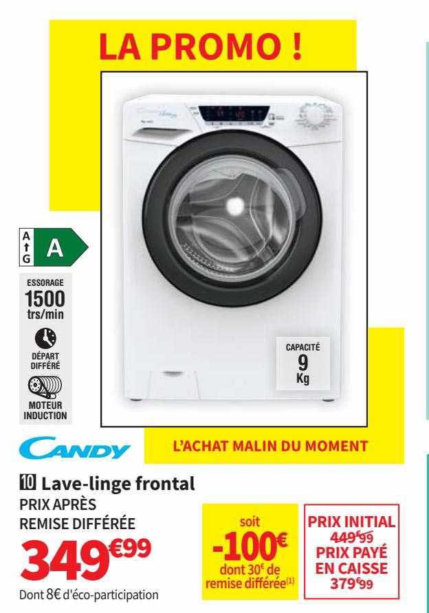 lave-linge frontal candy