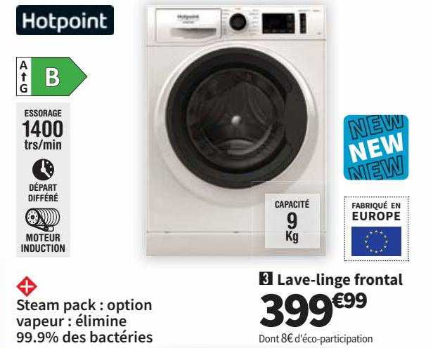 lave-linge frontal hotpoint
