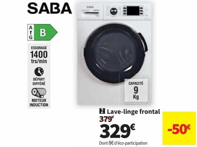 lave-linge frontal saba