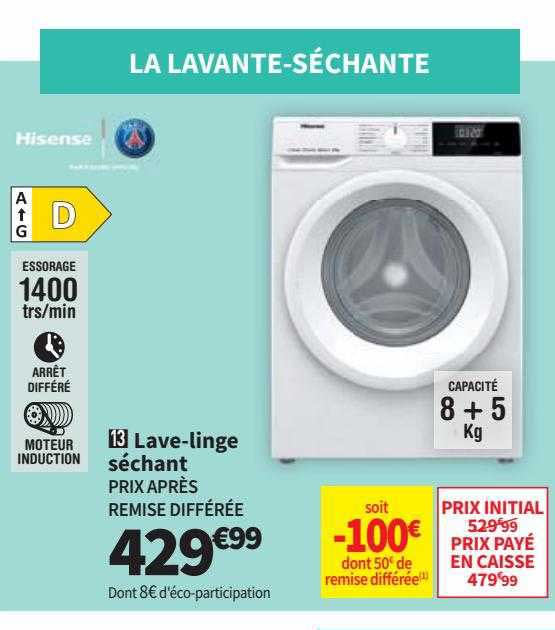 lave-linge séchant hisense
