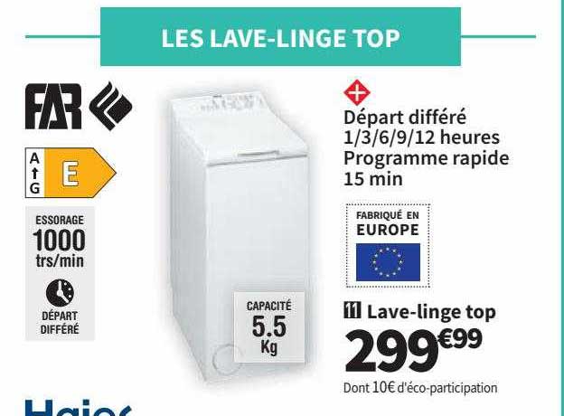 lave-linge top far