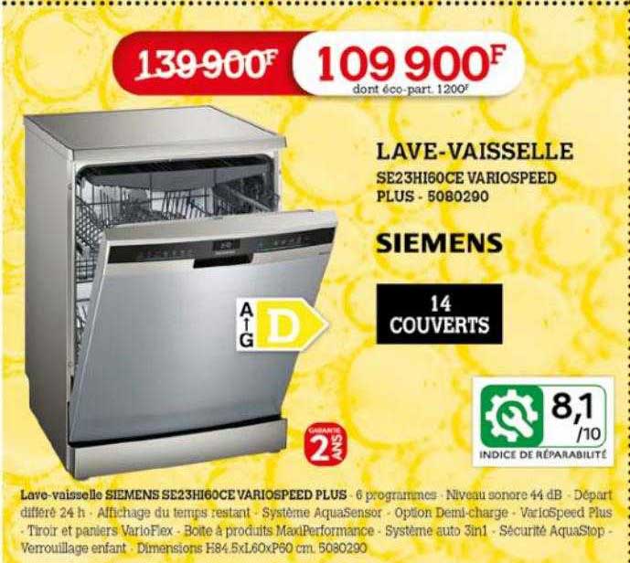 lave-vaisselle siemens