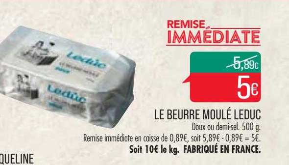 le beurre moulé leduc