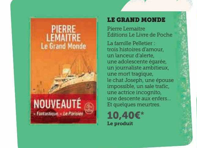 le grand monde pierre lemaitre