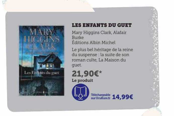 les enfants du guet mary higgins clark