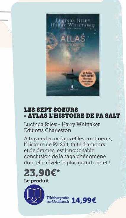 les sept soeurs - atlas l'histoire de pa salt lucinda riley