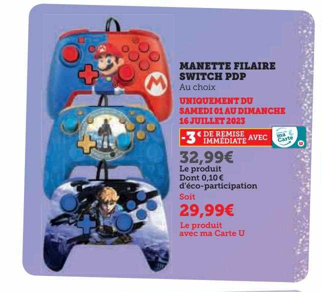 manette filaire switch pdp