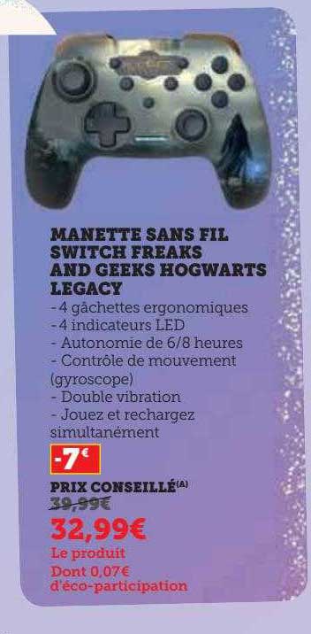 manette sans fil switch freaks and geeks hogwarts legacy