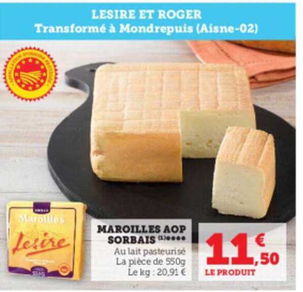 maroilles aop sorbais