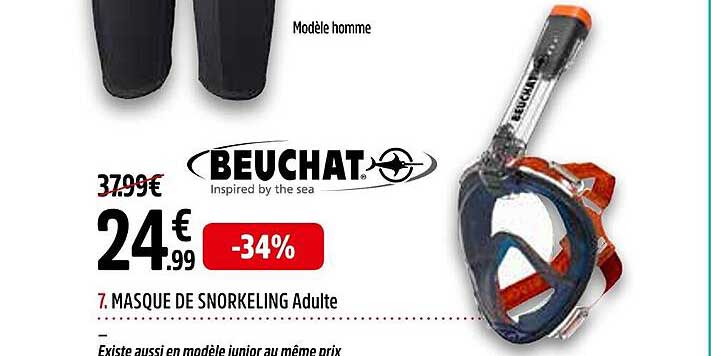 masque de snorkeling adulte beuchat