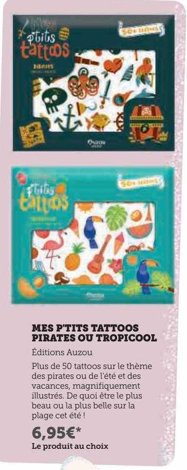 mes p'tits tattoos pirates ou tropicool
