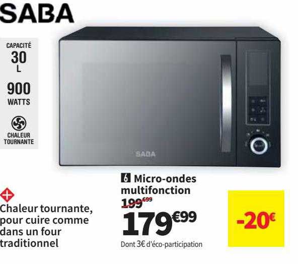 micro-ondes multifonction saba