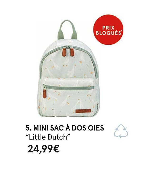mini sac à dos oies "little dutch"