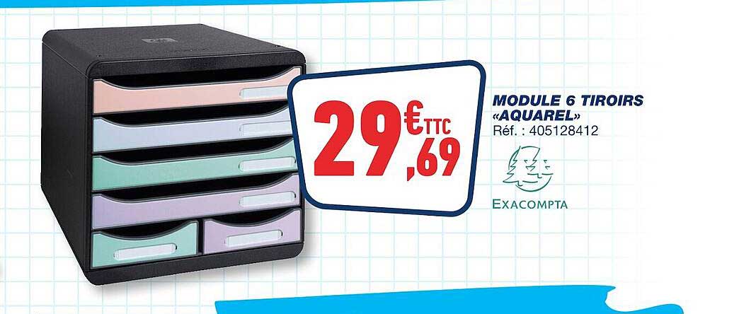 Module 6 Tiroirs «aquarel»